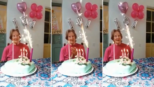 Nani cumplió 101 años y su familia logró que lo festeje rodeada de amor y cariño