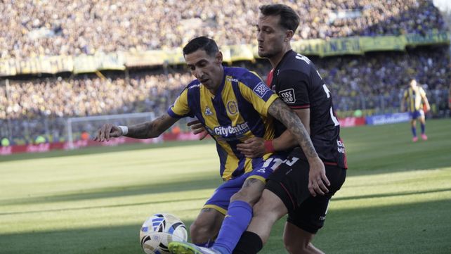 Ángel Di María se paró sobre la banda derecha del ataque auriazul.