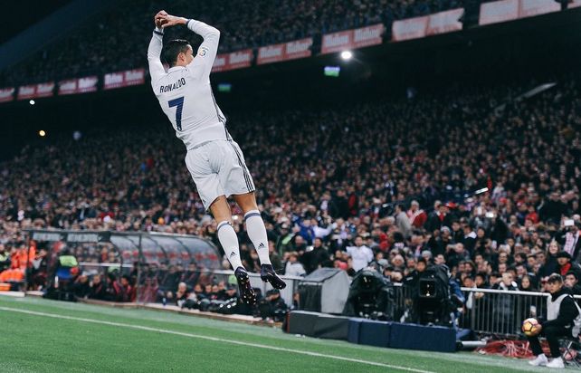 El festejo de Cristiano Ronaldo
