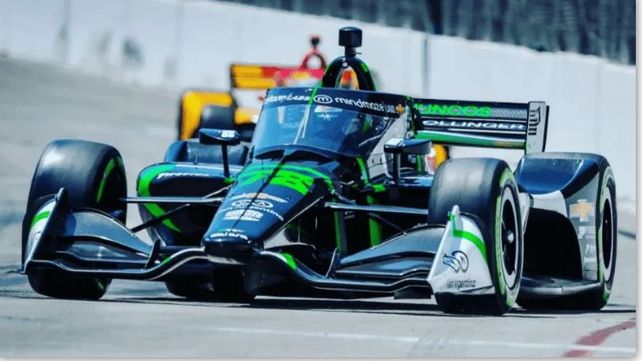 Agustín Canapino volvió a completar una carrera en la IndyCar. Esta vez en un circuito de los tradicionales