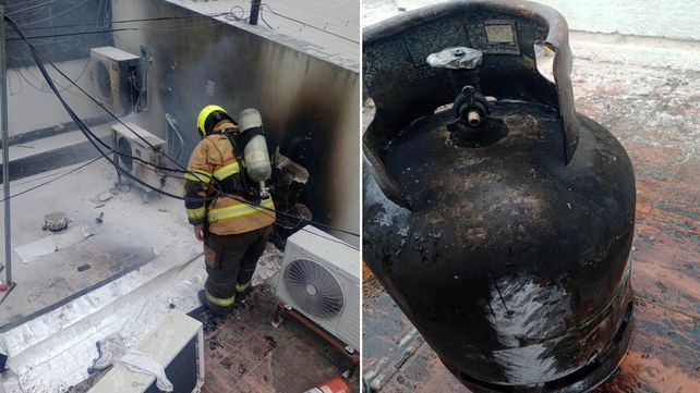 El incendio de una garrafa con interface provocó un incendio en IAPV