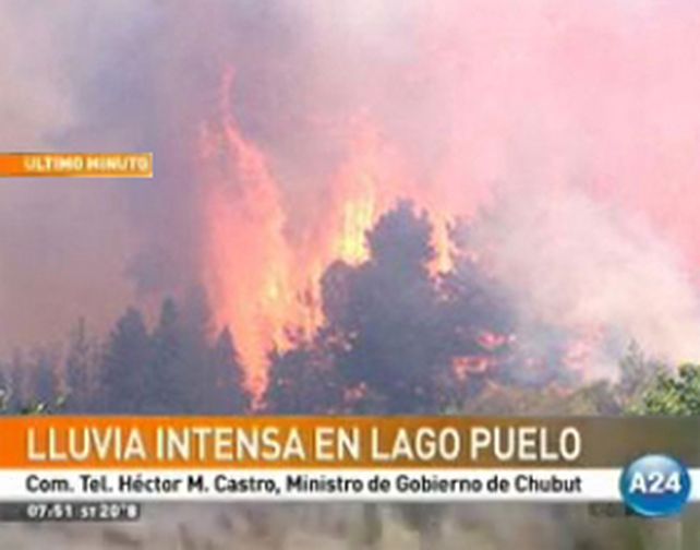 Lago Puelo: das Neves asegur&oacute; que las intensas lluvias lograron controlar el incendio forestal