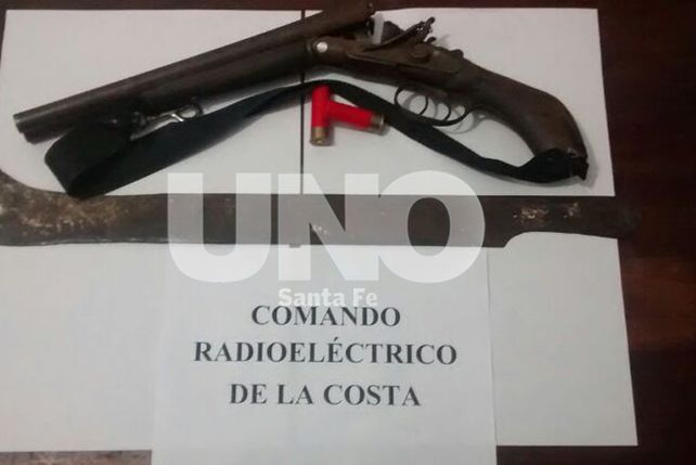 Detienen a una persona con una escopeta de grueso calibre en Colastiné Norte