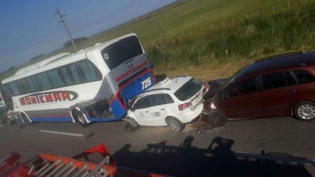 Doce heridos por un choque múltiple cerca de Villa Gesell