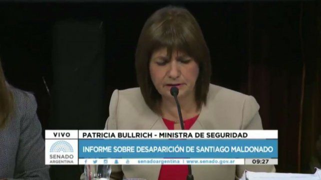 No sabemos si Maldonado estaba en el lugar, solo hay dichos de la comunidad, dijo Bullrich