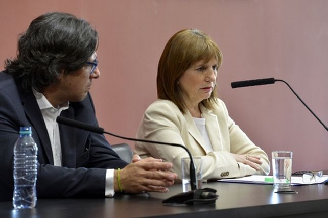 garavano y bullrich. Los ministros de Justicia y de Seguridad..