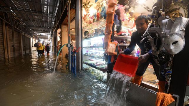 Las peores inundaciones en la última década en Venecia