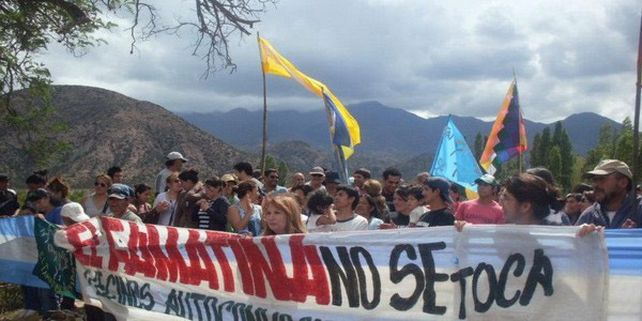 Famatina. La comunidad riojana y de distintos puntos del país cuestionan el proyecto minero a cielo abierto.