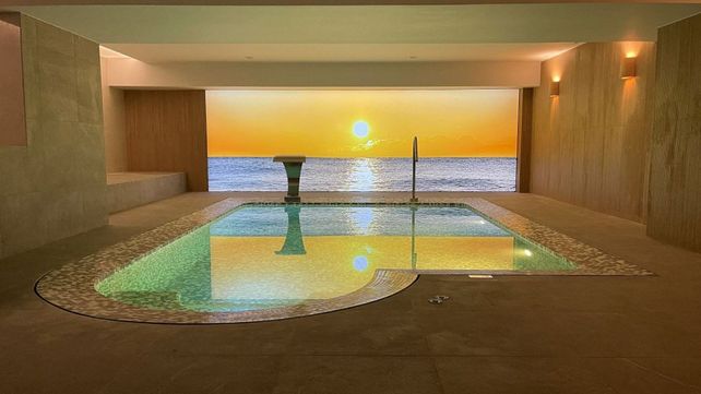Hotel de Mallorca. Tiene un spa con una increíble vista hacia el océano.&nbsp;