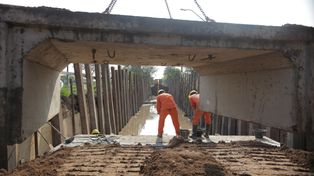 La obra del desagüe El Sable presenta un 60% de avance