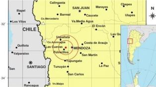 Dos sismos de casi 5 grados sacudieron a la zona de Mendoza
