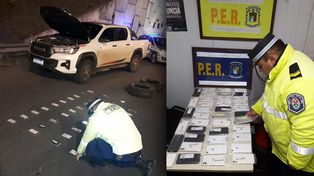 Lo persiguieron y detuvieron: llevaba celulares por más de $4 millones.