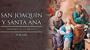Día de los Abuelos. San Joaquín y Santa Ana, padres de la Santísima Virgen María y abuelos de Jesús. &nbsp;