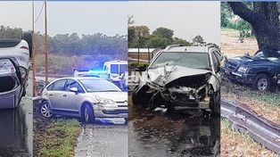 Lluvias y velocidad. Cuatro accidentes viales se registraron en menos de 24 horas en Santa Fe.&nbsp;