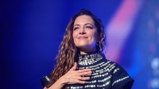 Natalia Lafourcade el año pasado, durante el show que ofreció en el Movistar Arena de Buenos Aires.&nbsp;