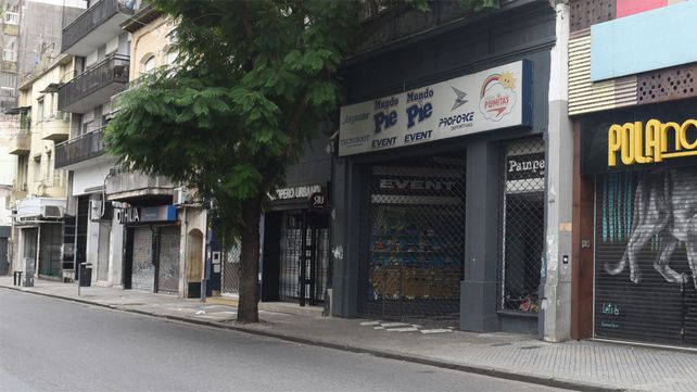 Los comercios de calle San Luis entre los más afectados.