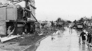 El tornado en la ciudad de San Justo