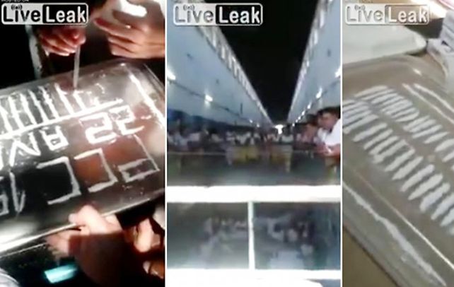 Impunidad. Las reclusas escribieron las iniciales de la banda con cocaína.