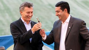 Macri con Angelici su asesor de confianza en temas jurídicos.&nbsp;