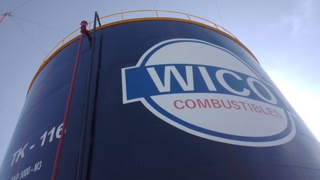 Uno de los tanques de Wico en la planta de Lujan de Cuyo, Mendoza.