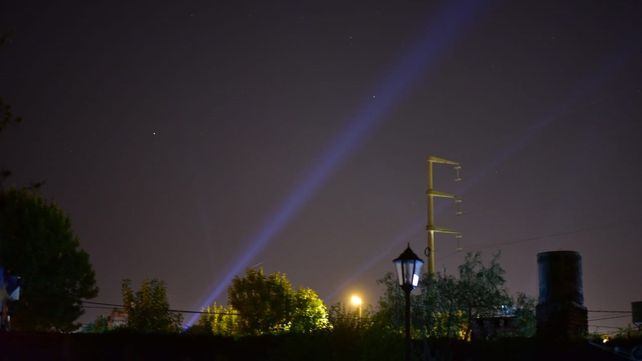 Iluminada masiva en Paraná durante la cuarentena