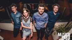 La banda. José Matteucci, Julieta Sciasci, Alexis Thompson y Bruno Moreno, integrantes de Música para Volar. La banda. José Matteucci, Julieta Sciasci, Alexis Thompson y Bruno Moreno, integrantes de Música para Volar.