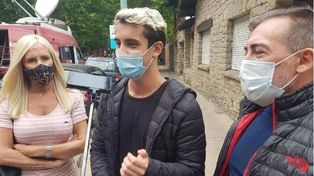 Matías Montín, al salir este lunes del hospital. (Foto: gentileza de 0223.com.ar)&nbsp;