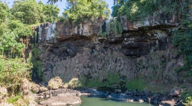 Impactantes imágenes de las Cataratas del Iguazú casi secas