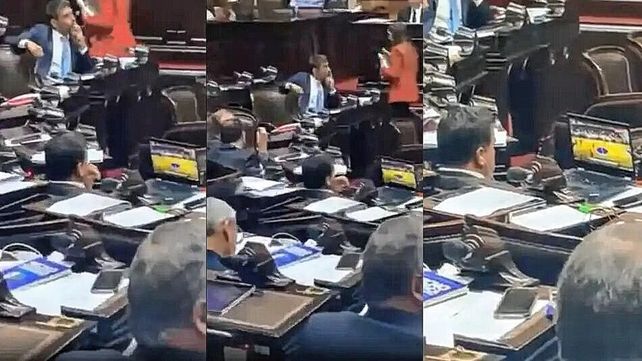 Marcelo Casaretto miró un partido de básquet en pleno debate