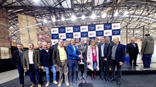 La presentación de la Copa 2022, con la mayoría de presidentes de las ligas santafesinas.