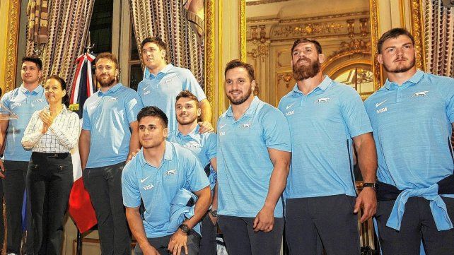 Los Pumas fueron recibidos por la Embajada de Francia en Argentina