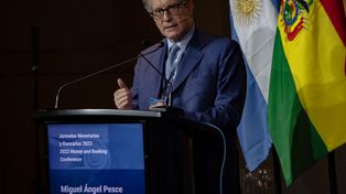 El presidente del Banco Central, Miguel Pesce, habló en las jornadas monetarias del BCRA.