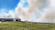Incendio de gran magnitud destruyó un galpón avícola en Federal