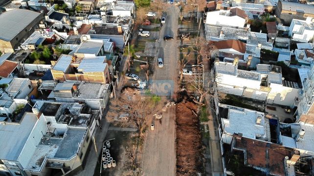 Paraná: el ensanche de calle Racedo tiene un 50% de avance