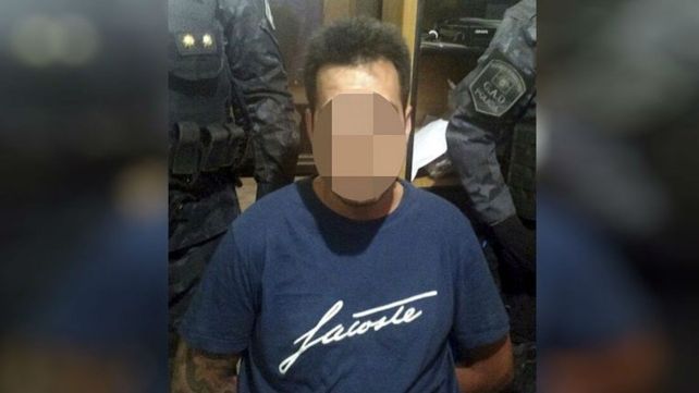 esposado. Colombini había sido apresado en Rosario en 2012 por la PSA