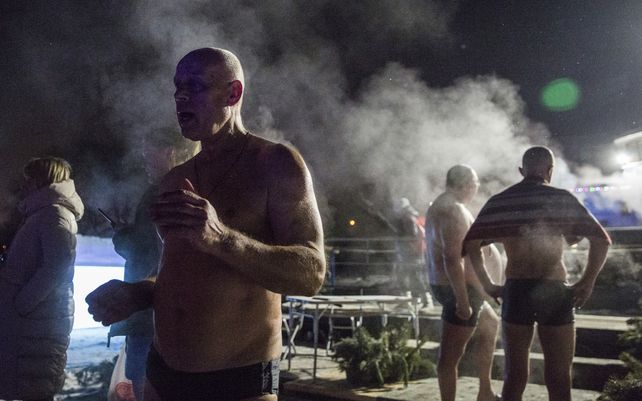Imágenes de la Epifanía ortodoxa en Rusia