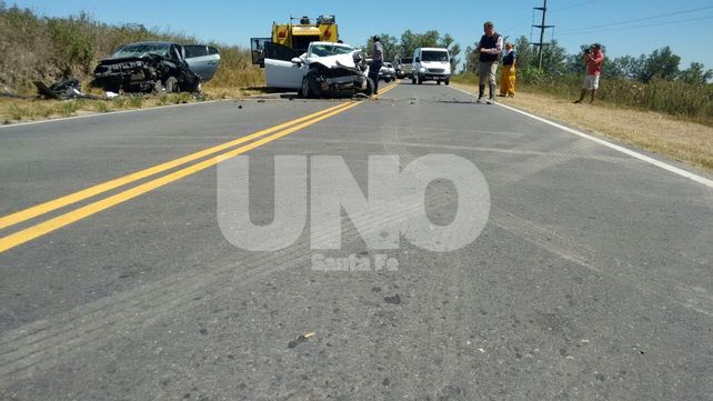 Violento choque frontal con un saldo de tres heridos en Santa Rosa de Calchines