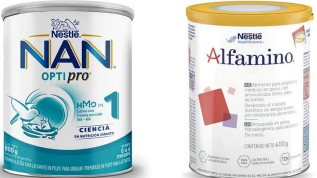 Anmat informó sobre el retiro del mercado de varios lotes de leche de formula y alimentos para bebés de la marca Nestlé