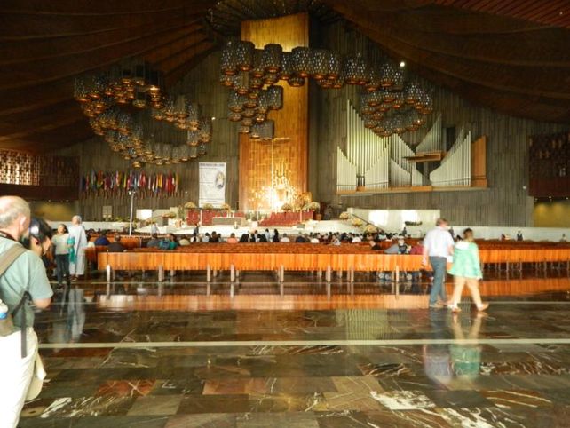 El interior de la Basílica de Guadalupe.&nbsp;