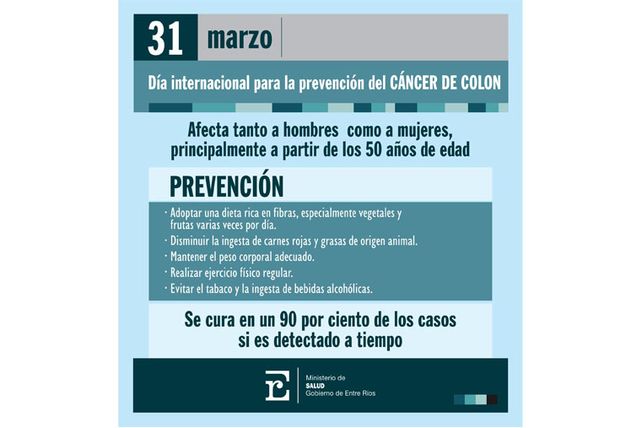 Se detectan 13.000 nuevos casos de cáncer de colon por año en el país