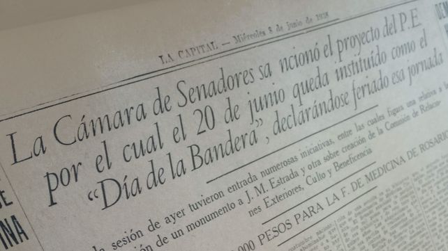 Cómo fue en 1938 el primer Día de la Bandera en Rosario y en el país