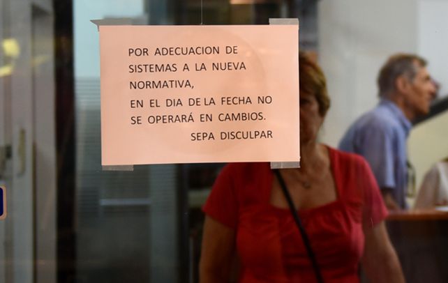 Tranquilidad. la city rosarina estuvo tranquila tras la liberación cambiaria. Las pizarras estuvieron apagadas. (Celina Mutti Lovera / La Capital)