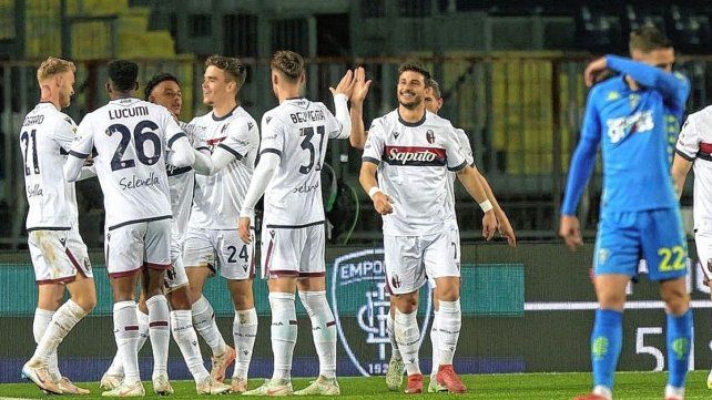 Bologna goleó a Empoli y se acerca a la final de la Coppa Italia