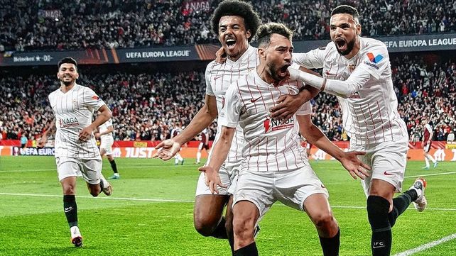 Liga de Europa: Sevilla ganó en la ida de los 8º de final