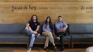 Reinaldo Bacigalupo, Florencia Dzafiropulos y Fernando Cardozo, tres pilares de Green Eat en Rosario.