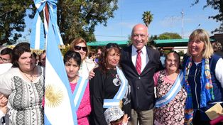 Bonfatti visitó San Jerónimo del Sauce