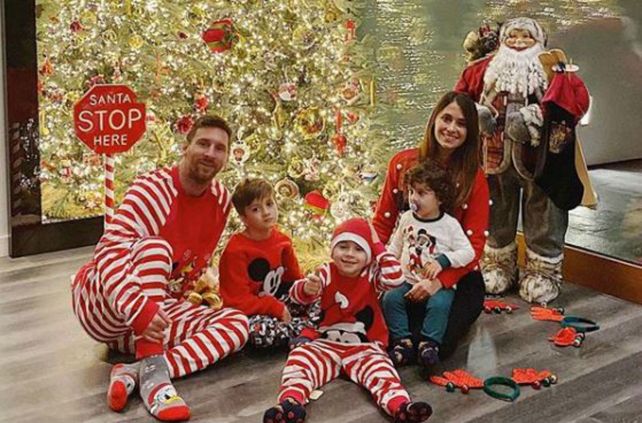 Los Messi ya están listos para la llegada de Papá Noel.