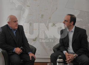 El intendente de la ciudad se reunió con Miguel Lifschitz