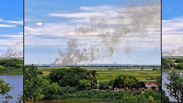 Incendios en islas de Santa Fe.