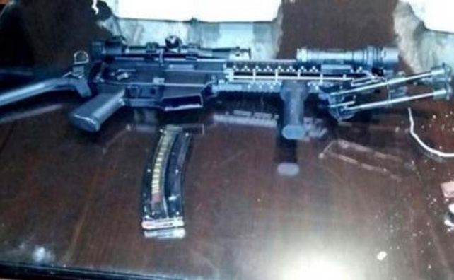 El arma secuestrada por la poicia